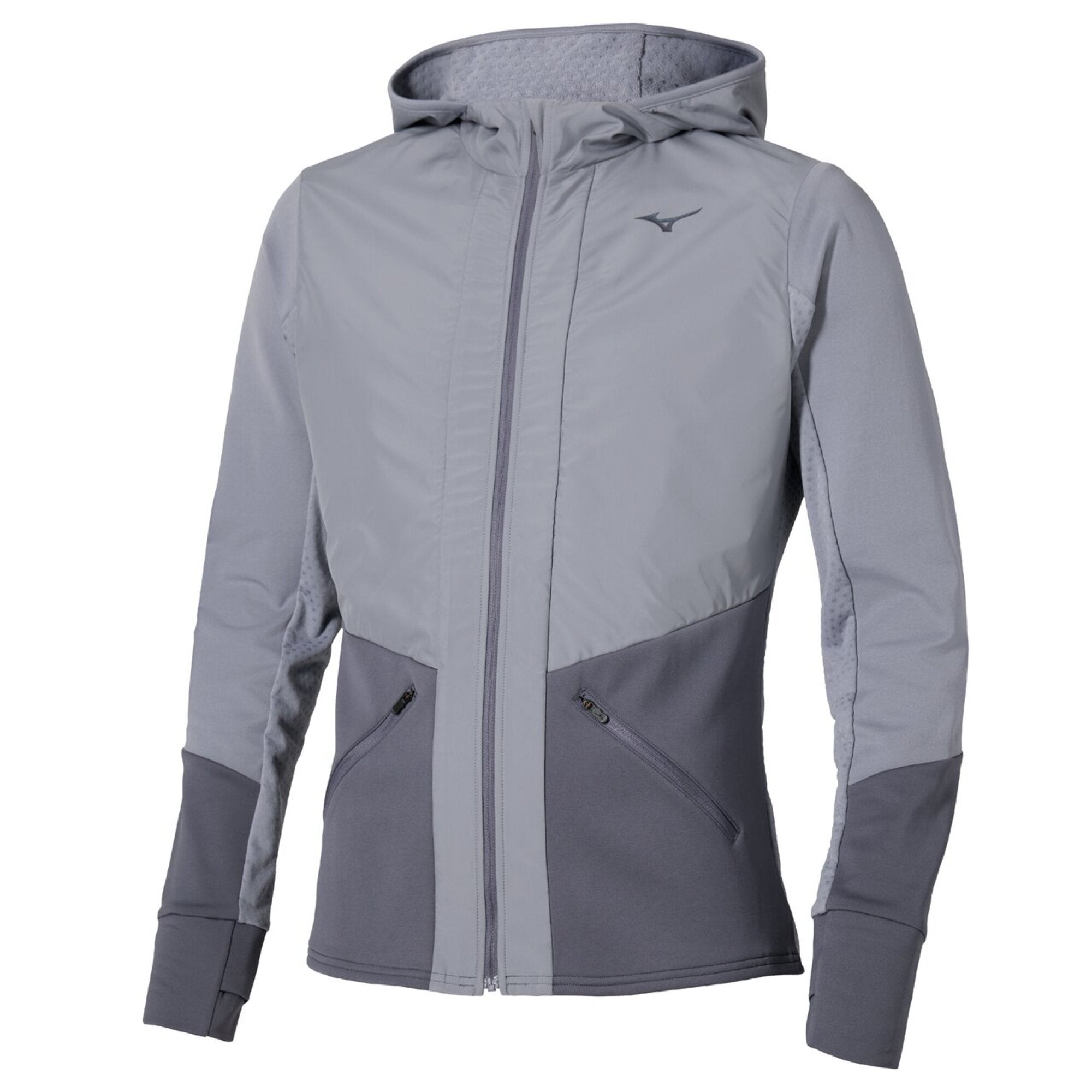 ACTIVE WARMALITE HYBRID FULL ZIP HOODED LONG SLEEVE TOP – Mizuno